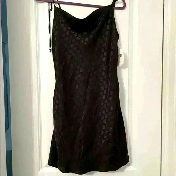 NWT ALTER'D STATE Small Black mini dress with tie straps - Picture 1 of 5